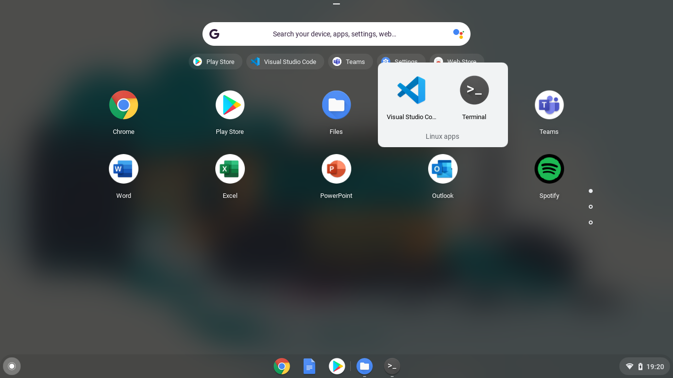 Launching the Visual Studio Code app