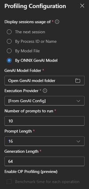 Screenshot that shows how to start by genai model