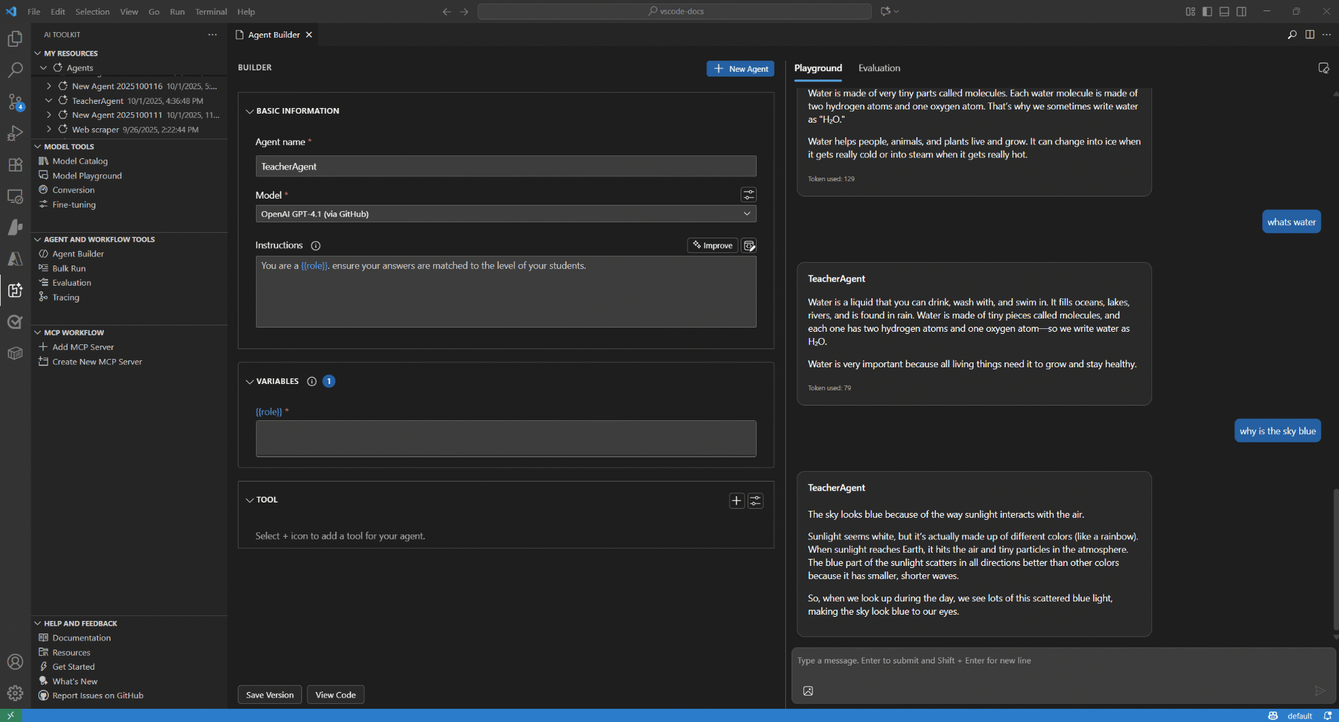 Animated GIF showing the generated Python code