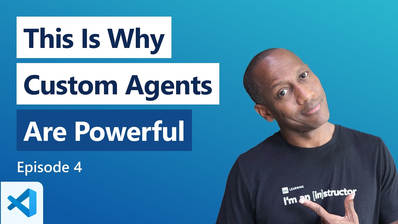 Watch Let's Build a Custom Agent! on YouTube (opens in new tab).