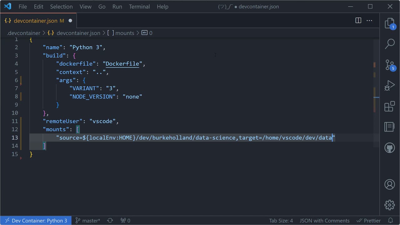 Watch How to add a folder from your local file system to a dev container on YouTube (opens in new tab).